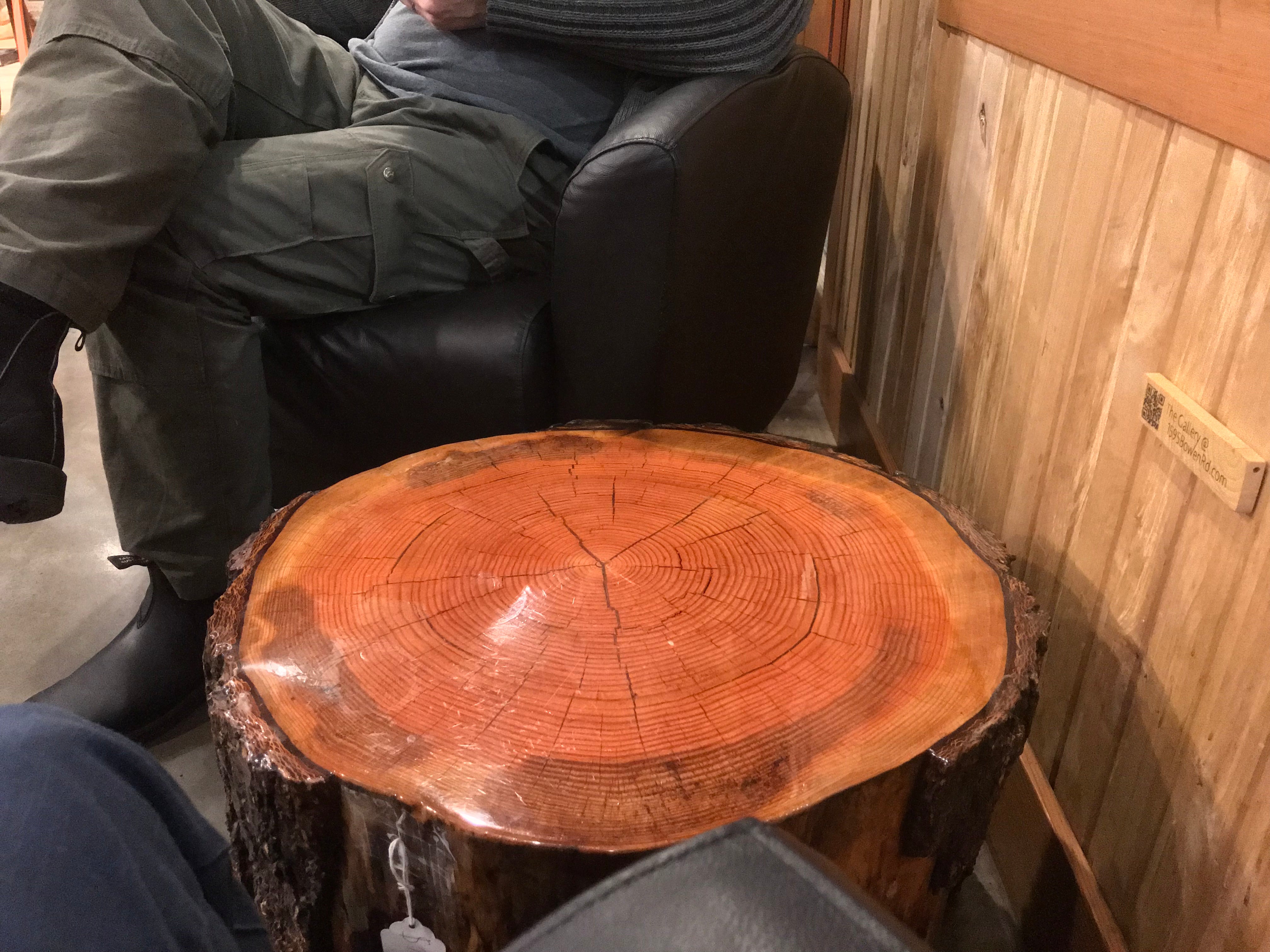 The campfire coffee table